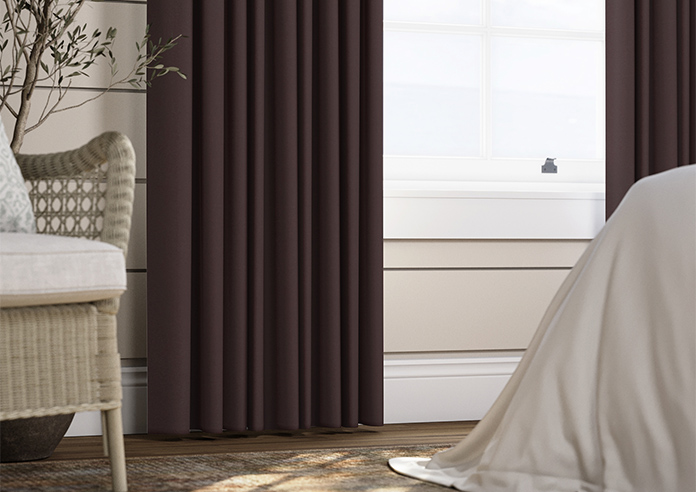 Faux Suede, Charcoal - Made to Measure Curtains - Image 5